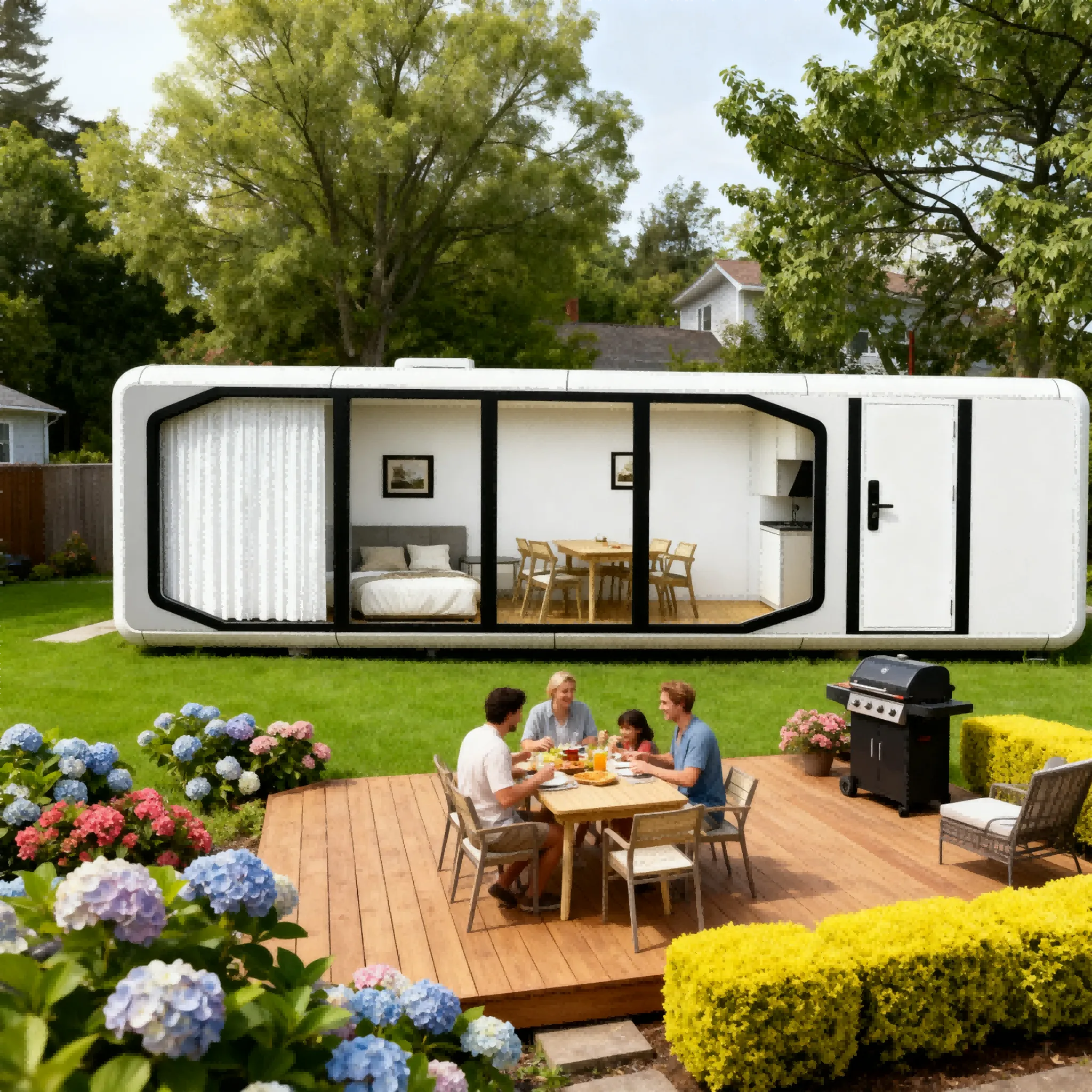 Vestael tiny house/prefab apple cabin A1 length 38.7 ft