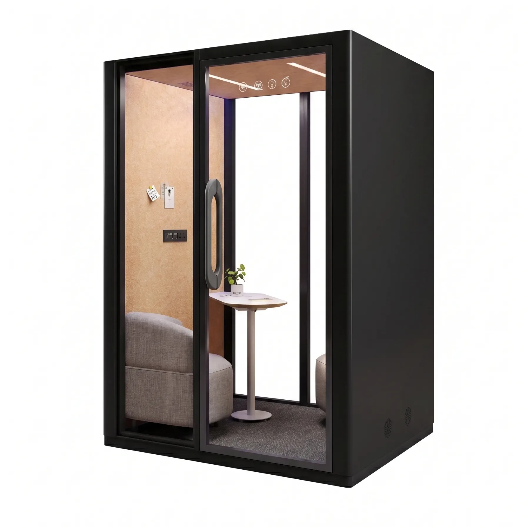 Vestael Core Duo-Mobile Soundproof Office Pod – Rolling Dual Privacy Booth