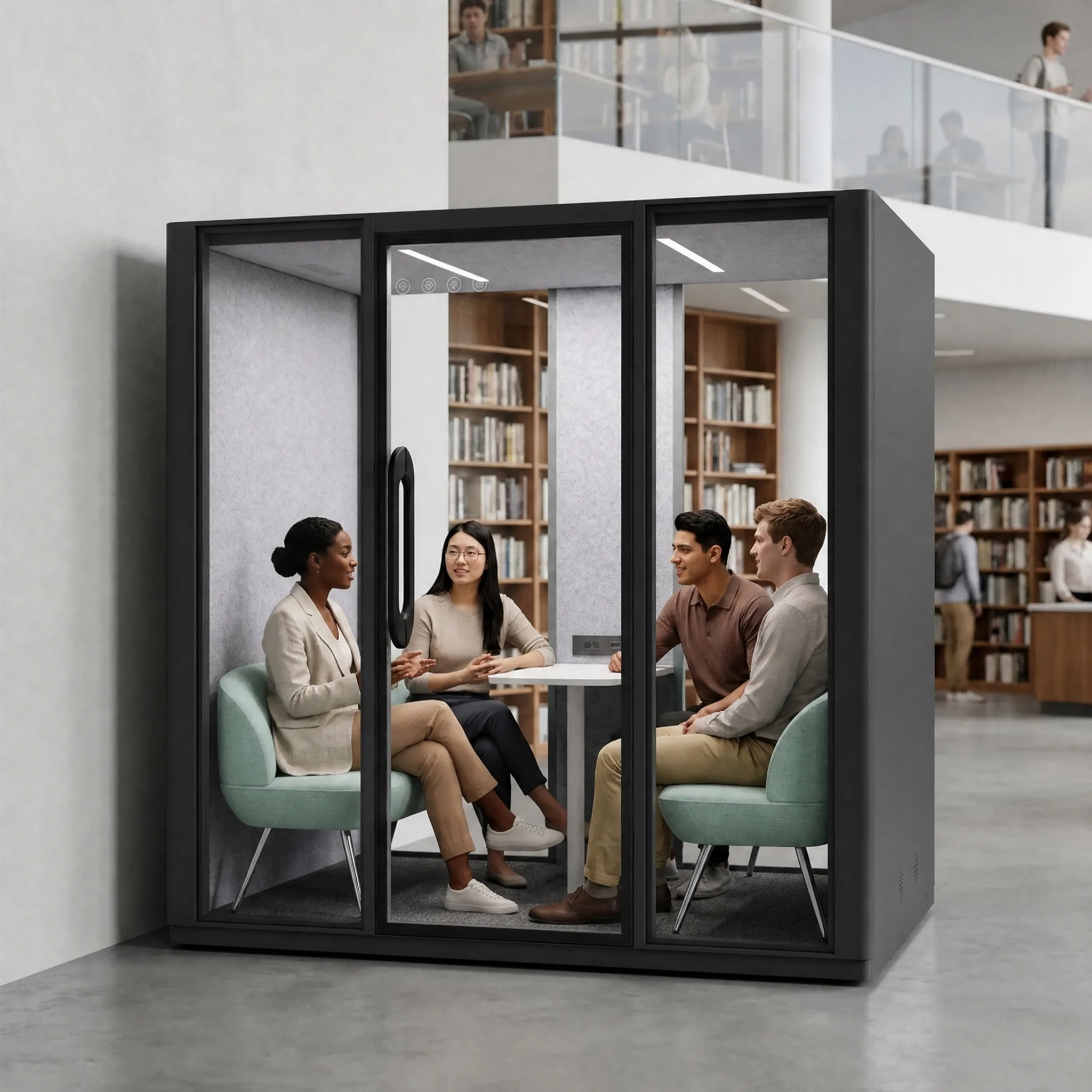 Vestael Core Team-Soundproof Office Pod Mobile Privacy Workspace for Meetings, Singing