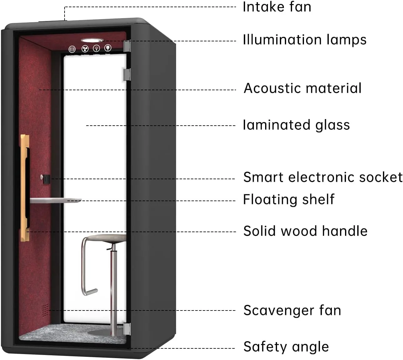 Vestael Office Pod Booth, Soundproof office& Meeting pods VT-SP01